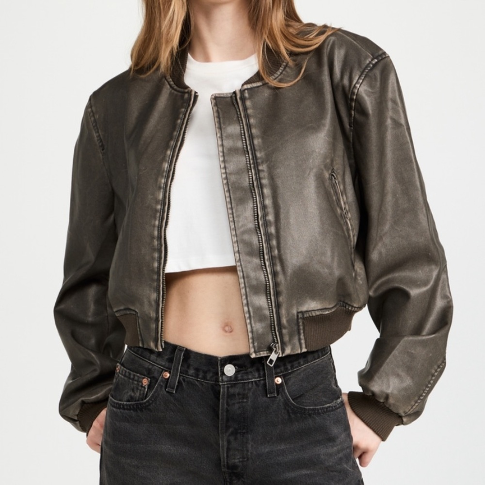 Lioness Allure Bomber in Charcoal